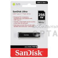 Флешка USB3.1 256 Гб SanDisk  Ultra USB Type-C, чёрный Флешка USB3.1 256 Гб SanDisk  Ultra USB Type-C, чёрный