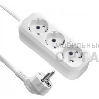 Удлинитель KRONUS 3 гнезда 5 метров 16А/3,5кВт с заземлением ПВС 3х1,0 (1/40)
