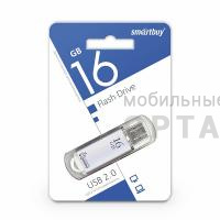 Флешка USB 16 Гб Smartbuy  V-Cut  серебро Флешка USB 16 Гб Smartbuy  V-Cut  серебро