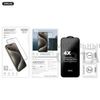 Защитное стекло 10-in-1 Supglass SG-01 4X Quadruple Strength Glass, для iPhone 16 Pro Max Защитное стекло 10-in-1 Supglass SG-01 4X Quadruple Strength Glass, для iPhone 16 Pro Max