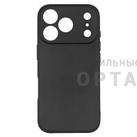 Чехол Soft-touch Black силиконовый в техпаке, iPhone 17