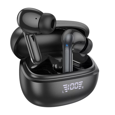 Наушники внутриканальные HOCO EQ5 Energy, пластик, bluetooth 5.3, микрофон, цвет: чёрный (1/14/140)