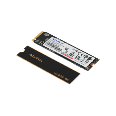 Внутренний SSD  ADATA  1TB  Legend 960, PCIe 4x4, R/W - 7400/5400 MB/s, (M.2), 2280, 3D TLC